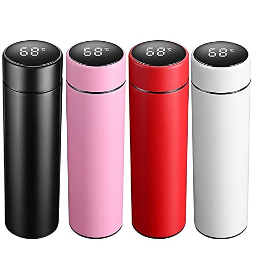 Hot & Cold Thermos Bottle with Temperature Display (500 ml, Multicolor)