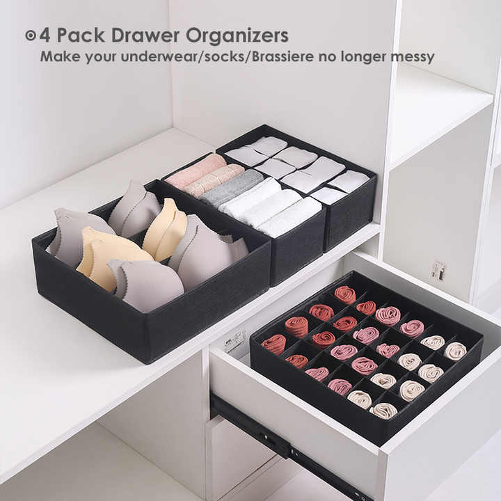 Foldable Drawer Divider Cloth Organizer
