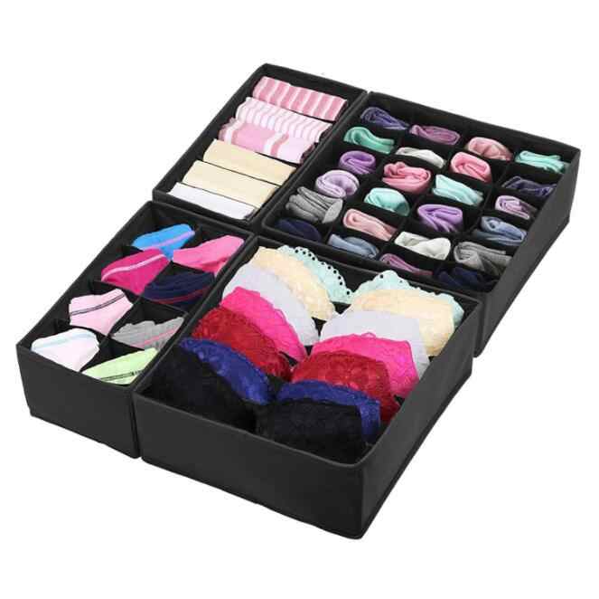 Foldable Drawer Divider Cloth Organizer