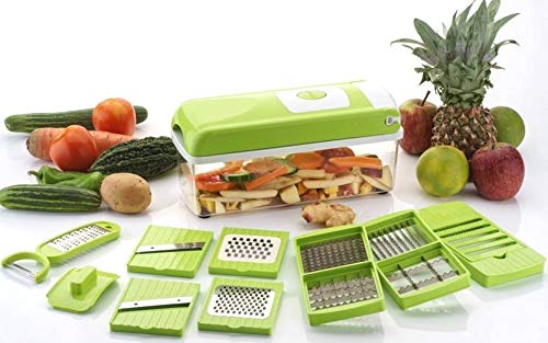 Vegitable Chopper 12-in-1 Jumbo Manual Vegetable Grater, Chipser and Slicer
