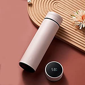 Hot & Cold Thermos Bottle with Temperature Display (500 ml, Multicolor)