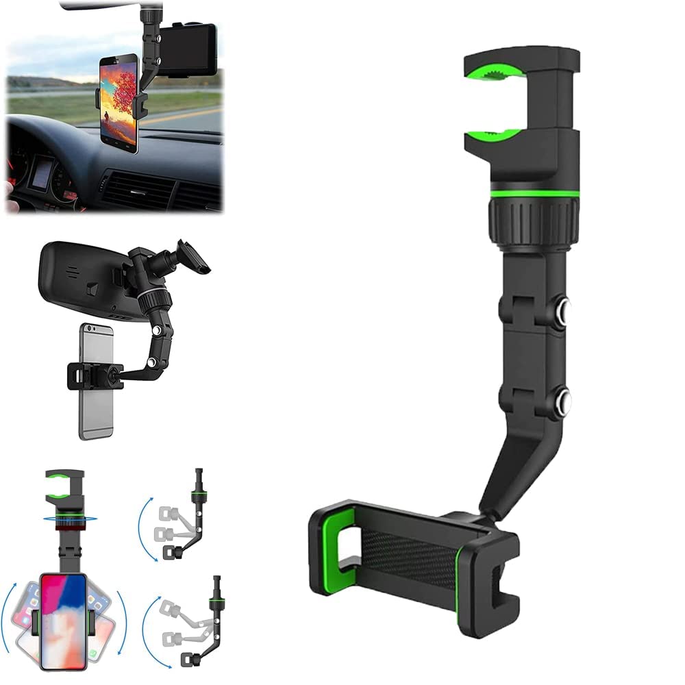Phone Holder for Car, 360°Rotatable and Retractable