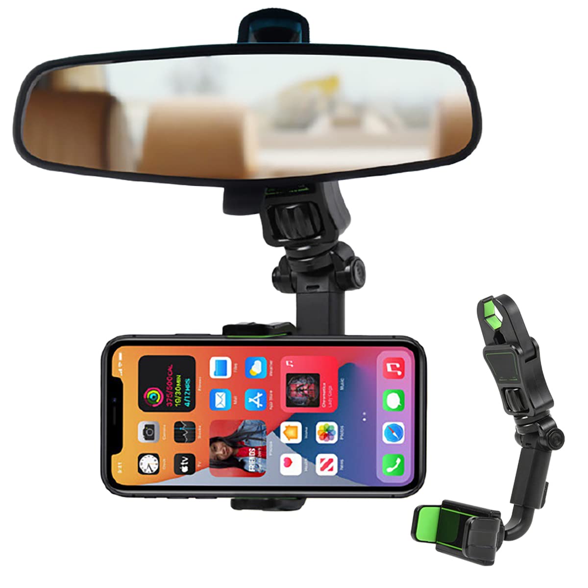 Phone Holder for Car, 360°Rotatable and Retractable