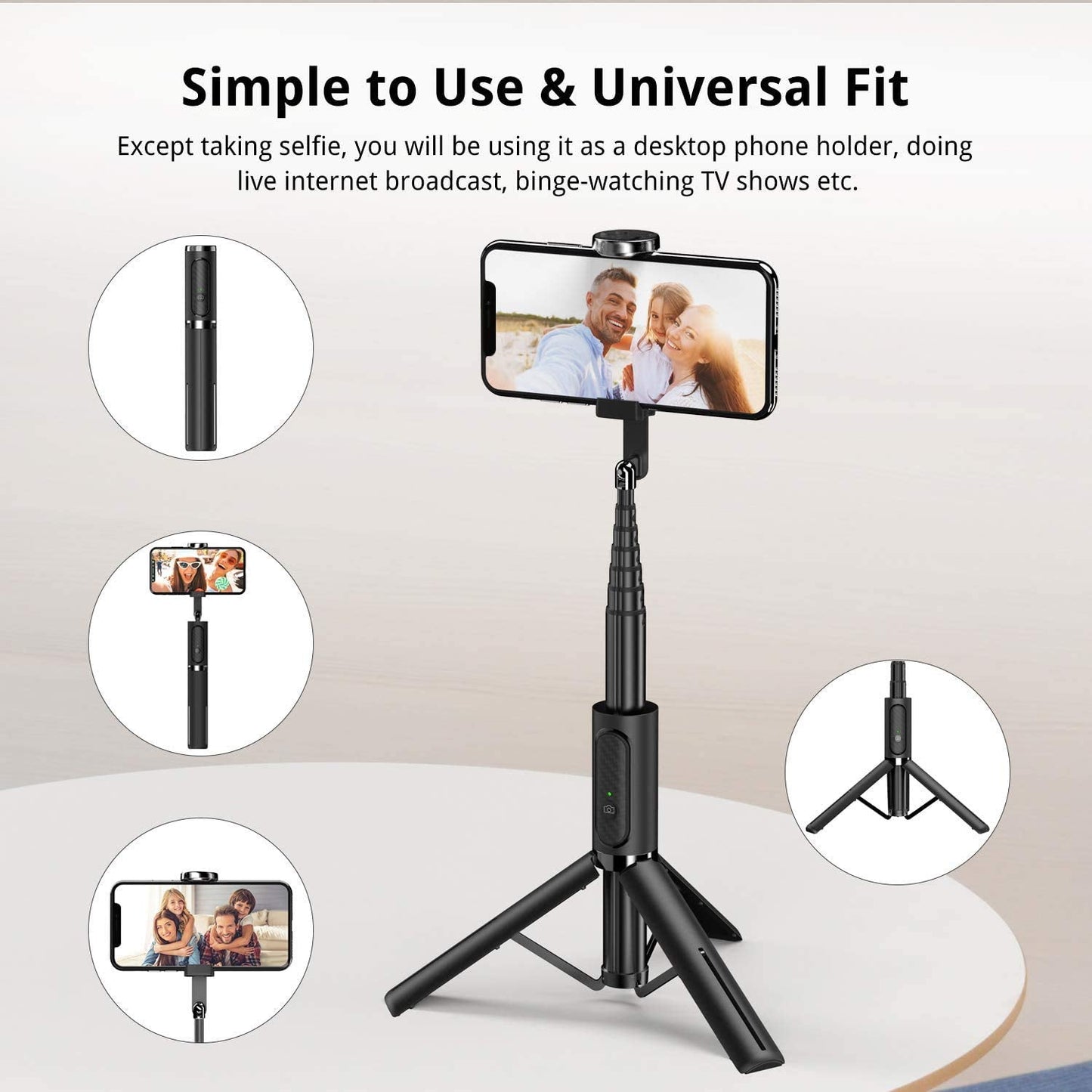 Selfie Stick Tripod 3-in-1 Multifunctional  Bluetooth Selfie Stick Tripod
