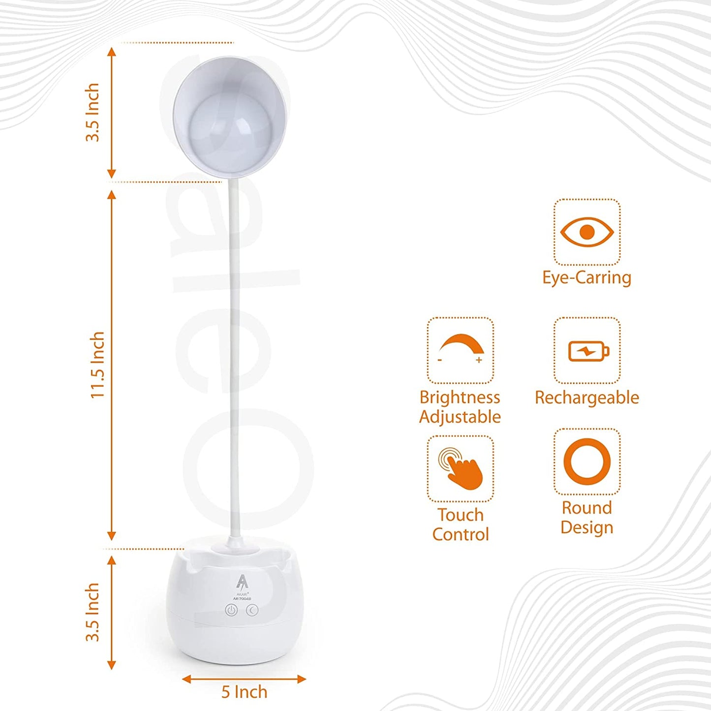 Study Table Lamp Rechargeable LED Desk