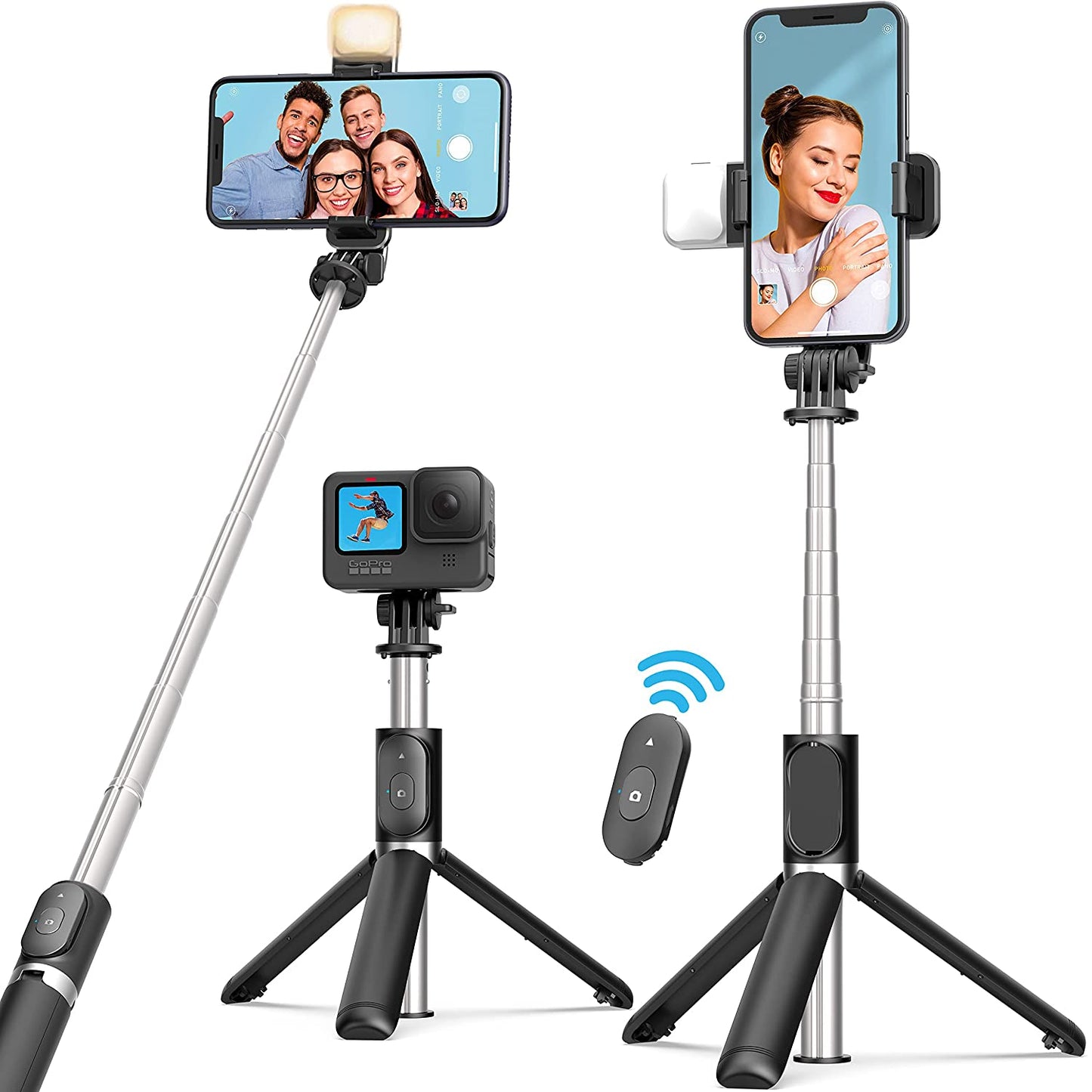 Selfie Stick Tripod 3-in-1 Multifunctional  Bluetooth Selfie Stick Tripod
