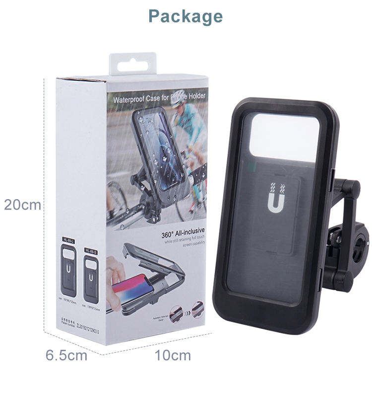 Waterproof Cell Phone Holder 360 Rotation Motorcycle