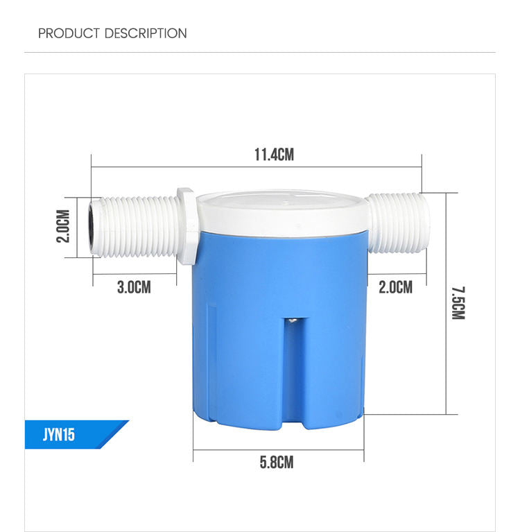 Water level control valve 1/2 inch